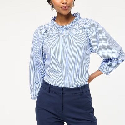 Frugal Friday’s Workwear Report: Smocked-Neck Top