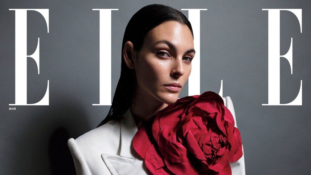 Vittoria Ceretti Poses for Mario Sorrenti (in Gucci & Willy Chavarria) as ELLE’s March 2024 Cover Girl
