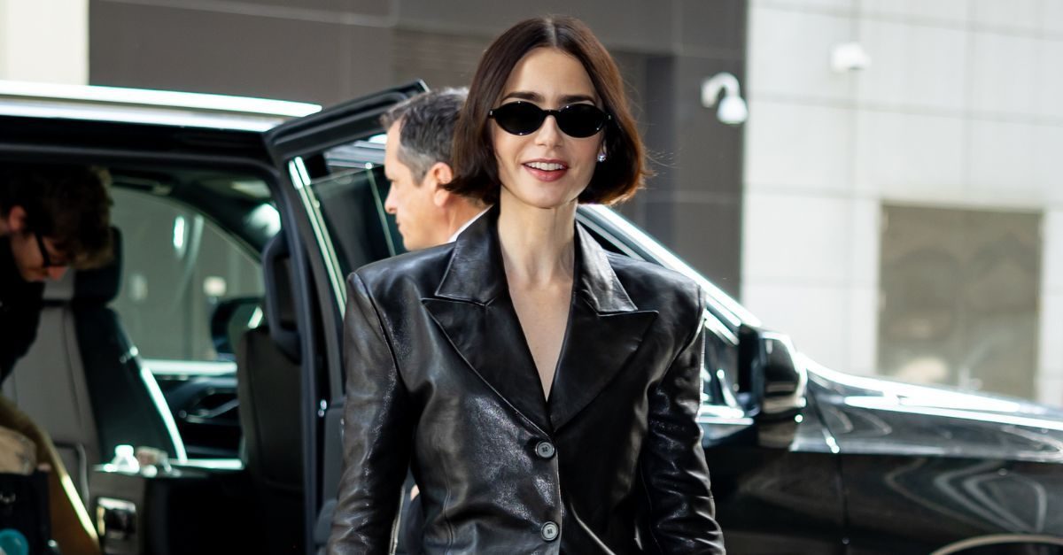 Lily Collins Just Made the Case For the Brown Trouser Trend